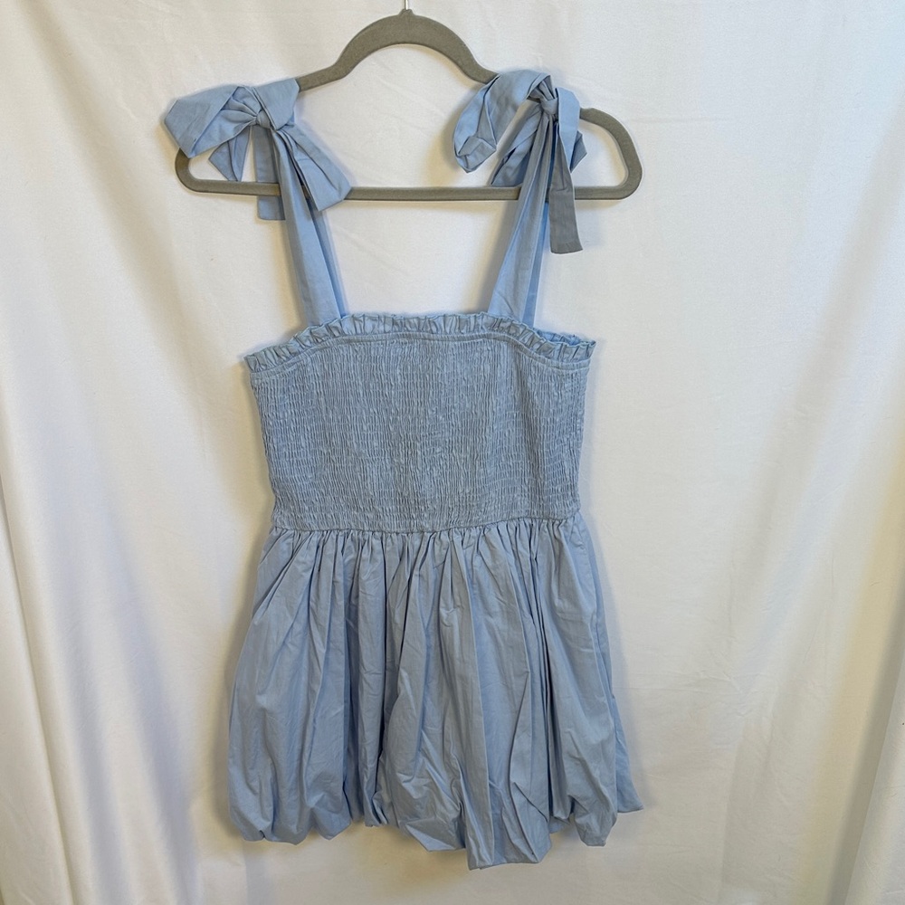 TCEC Light Blue Smocked Bubble Dress